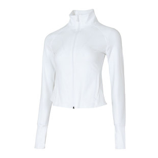 【自营】UA安德玛针织茄克外套女装休闲服健身白色训练服1379157