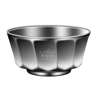 纯钛碗家用双层防烫汤碗日式宝宝防摔面碗成人吃饭餐具大容量钛碗