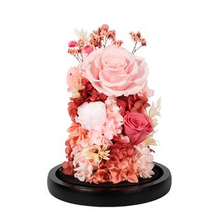 永生花高级感真花玫瑰礼盒干花家居摆件送女生朋友闺蜜生日礼物