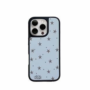 薄荷星星ins风适用于苹果手机壳磁吸iPhone17promax全包iPhone16plus软边苹果15/14防摔13黑边框亚克力手机壳