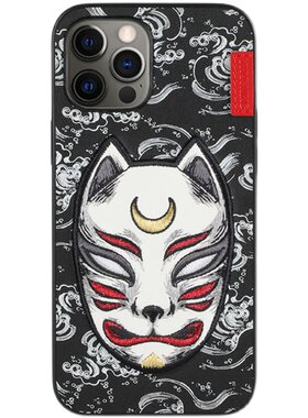 tpu潮牌刺绣苹果国风iphone12