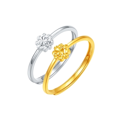 六桂福珠宝S999足银戒指