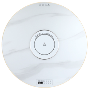 白岩板纹暖菜板带火锅饭菜保温板加热板热菜保温家用电动餐桌转盘