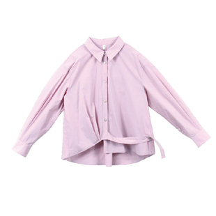 Jane express/简表达纯棉多巴胺柔润系贝壳扣女士衬衣CCY62002