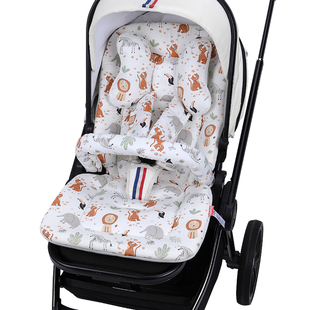 婴儿车坐垫冬季棉垫逸乐途推车垫子小宝宝护脊躺垫四季通用款配件