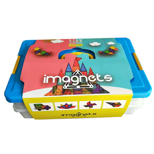 imagnets彩窗磁力片儿童百变玩具透光积木强磁性拼装吸铁石宝宝