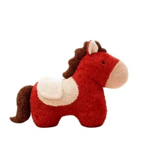 2026马年吉祥物创意异形小马抱枕毛绒玩偶沙发客厅装饰摆件睡靠枕