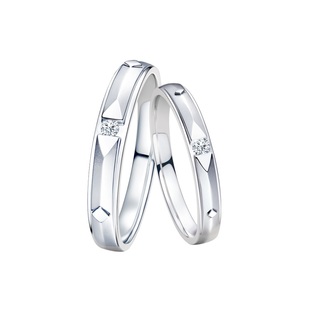 [新年礼物]DRTRUE LOVE 爱之所向结婚对戒情侣戒QM0045/QW0045