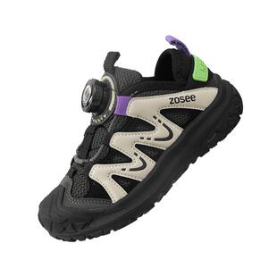 左西女童运动鞋儿童鞋子2026秋冬新款纽扣机能防滑耐磨跑步鞋休闲