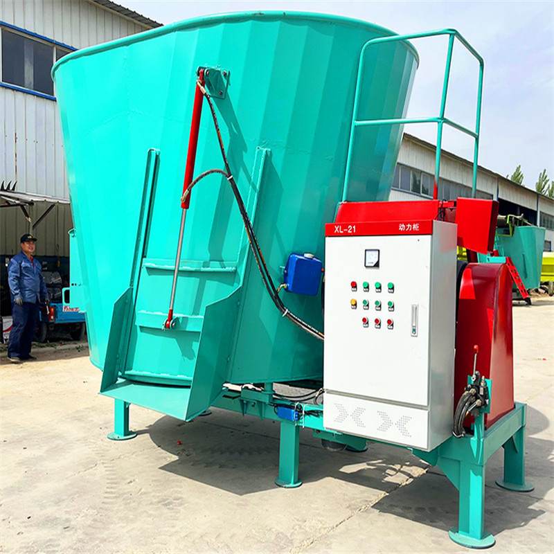 立式12方TMR搅拌机 大型牛场全日粮制备机 电子称重饲草料混合机