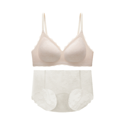 蕉内氧气501S无痕蕾丝文胸套装
