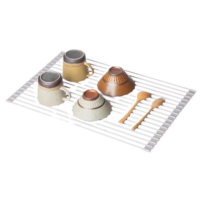 可折叠硅胶水槽碗碟沥水架