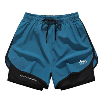 JEEPSPIRIT冰丝速干健身短裤