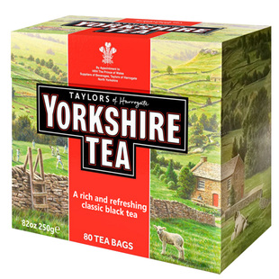 约克郡茶英国泰勒茶约克夏红茶Yorkshire浓郁风味调奶茶袋泡茶包