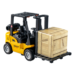 儿童合金可升降叉车挖掘机模型仿真工程车系类套装男孩玩具