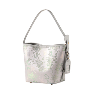 2025新款名家李德喜宋锦桑蚕丝牛皮国风单肩斜挎包送长辈妈妈礼物