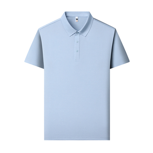 男士POLO衫短袖t恤中年pilo爸爸夏装土poli上衣服冰丝凉感轻奢pro