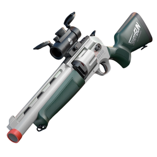 6岁轻松上膛男孩软弹玩具枪 左轮霰弹玩具枪转轮抛壳软弹玩具枪