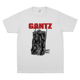 杀戮都市GANTZ冈八郎T恤战斗服装装甲漫画动漫印花纯棉宽松短袖