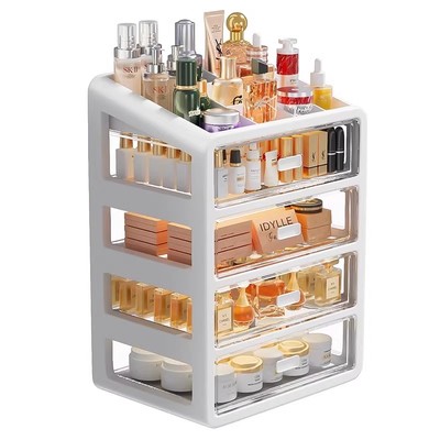 女生抽屉式多层收纳化妆置物架