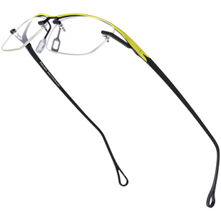 超轻纯钛眼镜框架男款商务日系奥山半框近视方形光学眼睛可配度数