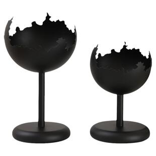 中古风复古铁艺烛台客厅餐桌小众高级氛围感装饰摆件香薰蜡烛底座