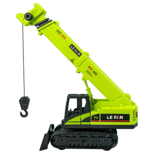 儿童大号吊车玩具车惯性小车女宝宝新款仿真合金挖掘机0一3岁男孩