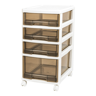 化妆品收纳柜抽屉式桌面盒箱置物架面膜落地推车浴室梳妆台可移动