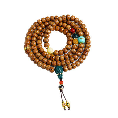 十年陈籽星月菩提108颗高瓷手串