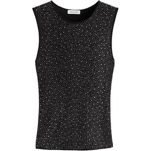 HM女装背心春季水钻礼服修身气质无袖外穿时尚圆领吊带1264343