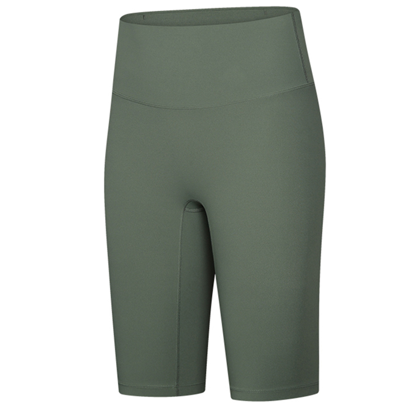 原厂瑜伽裤短裤无缝裸感五分裤高腰提臀夏季薄款跑步速干健身裤女