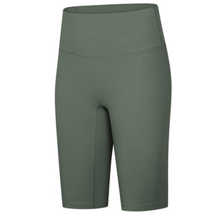 原厂瑜伽裤短裤无缝裸感五分裤高腰提臀夏季薄款跑步速干健身裤女