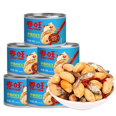 春旺小虾麻辣罐装花生