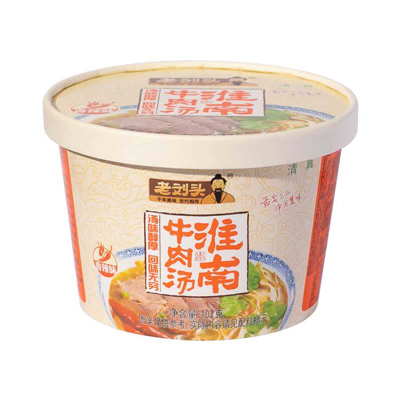 正宗老刘头淮南牛肉汤香辣味粉丝