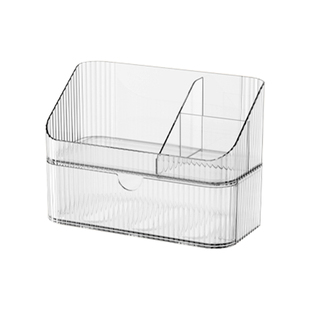 镜柜收纳盒浴室柜透明抽屉式护肤品整理盒桌面化妆品分格置物架