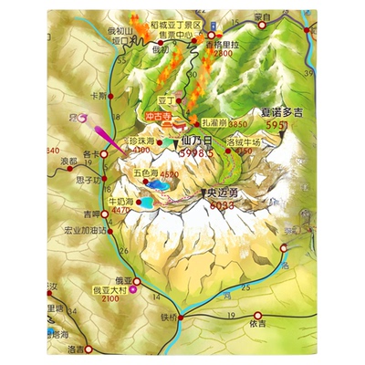 2025川西自驾旅行攻略地图 318环线贡嘎徒步格聂环线稻城亚丁西部