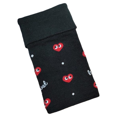 外贸整单双层保暖学生漏指手套