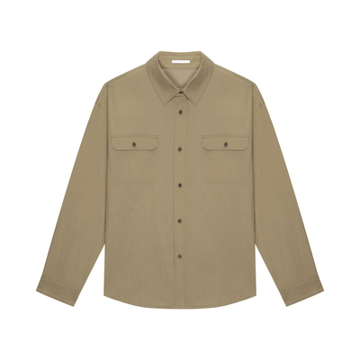 nicerice好饭工装贴袋长袖衬衫