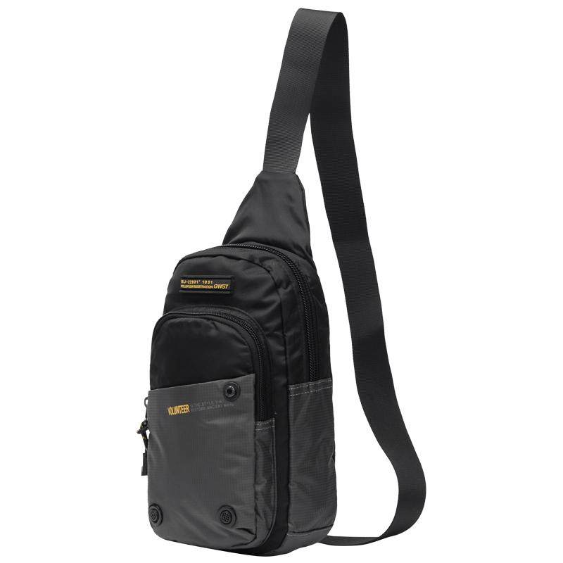 胸包男夏季斜挎包男牛津布背包户外帆布包华朗迪尔大容量单肩包男