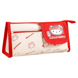 正版三丽鸥helloKitty联名文具笔袋女孩高颜值小学生大容量哈喽kt
