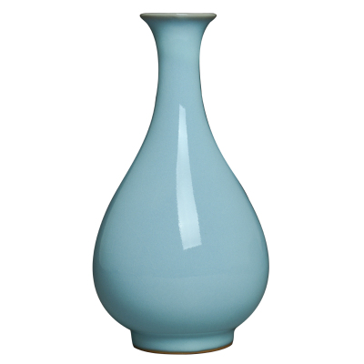 汝窑仿古玉壶春瓶官瓷博物馆同款