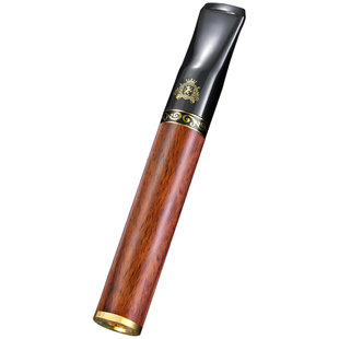 高档黄花梨实木烟嘴过滤器粗中细三用香咽过滤嘴循环型可清洗正品