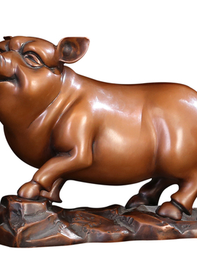 紫铜龙蛇招财风水生肖鼠