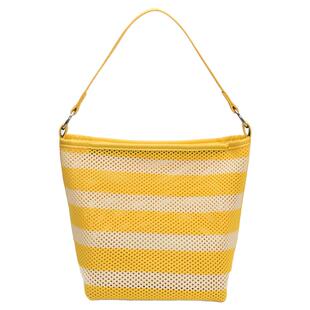 超火小众镂空网兜包包女2025新款时尚百搭斜挎包单肩腋下包水桶包