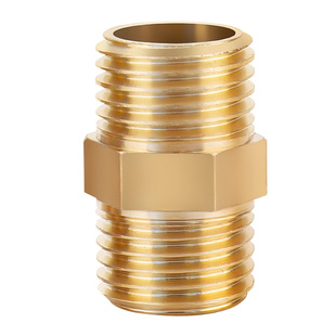 气动对丝2分3分4分双外丝通丝外牙延长活接头直接管双内丝铜配件