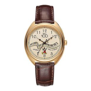 迪士尼米奇周年限定款手表女款学生小众轻奢复古中学生礼物送女生