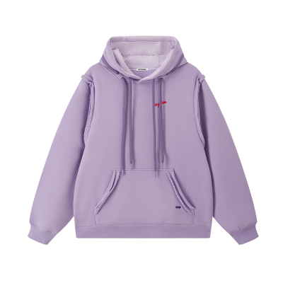 Psychos加绒加厚双帽绳连帽卫衣