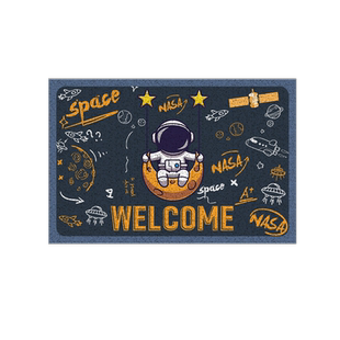 航空航天太空探索WELCOME宇宙探索丝圈地垫门口蹭土懒人防滑脚垫