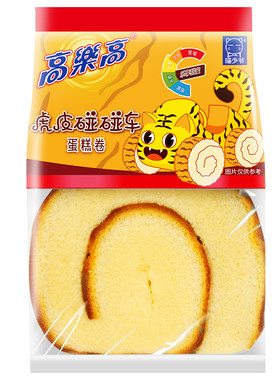 喵少爷高乐高虎皮碰碰车蛋糕卷约80g*5营养早餐面包零食休闲食品