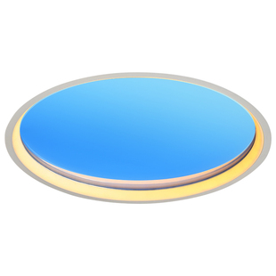 青晴空灯自然光第三代嵌入式超薄圆形卧室模拟天窗灯智能蓝天空灯